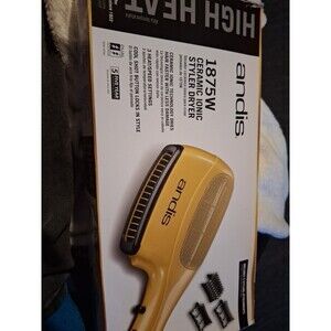 andis 1875W Ceramic Ionic Hair Dryer Styler 3 Heat Settings Dual Voltage
